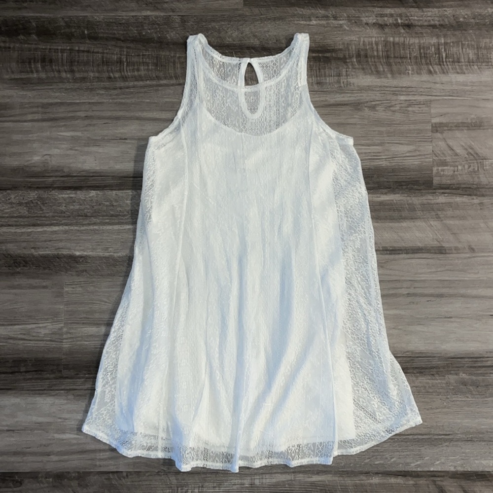 Abercrombie & Fitch breezy lined lace white dress S